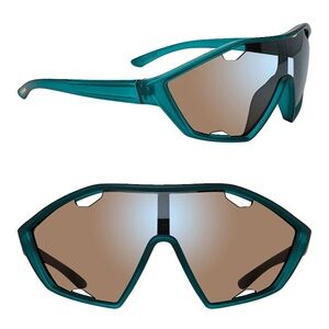 🆕 Steve Madden DANE Sunglasses Clear Dark Green Blue Plastic Frame